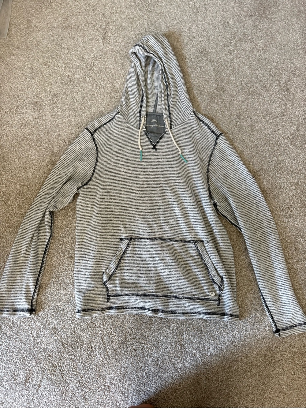 Men's Tommy Bahama Striped Hooded Pullover